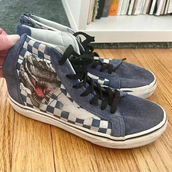 Vans Hugh Top Kids T. rex Sneakers size 2.5 - Picture 6 of 7